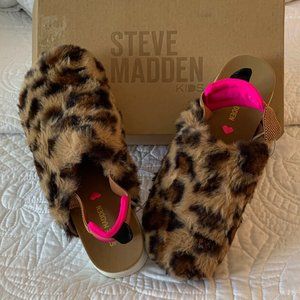 STEVE MADDEN SHOES, Leopard Print,Big Girls, Size 4